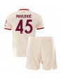 Bayern Munich Aleksandar Pavlovic #45 Kolmaspaita Lasten 2024-25 Lyhythihainen (+ shortsit)